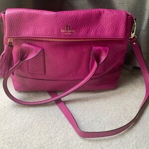 Kate Spade magenta pink Leslie Cobble hill Crossbody/satchel